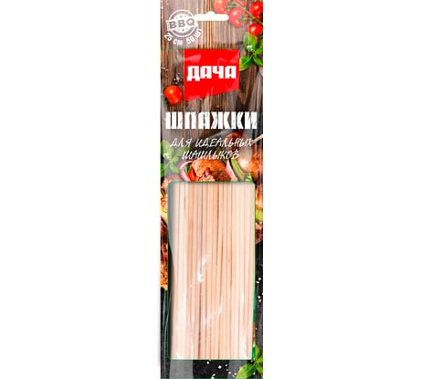 Бамбуковые шпажки СОЮЗГРИЛЬ Дача 25 см, 50 шт. D-SB05