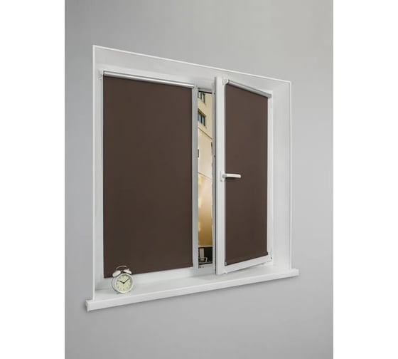 Рулонная штора LM DECOR blackout lm 68-09 коричневый 100x160 см 6809100