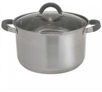 Кастрюля WEBBER BE-360/2 из нержавеющей стали со стеклянной крышкой d 24, 6,6 л 6 Р1-00017162