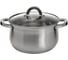 Кастрюля WEBBER BE-146/2 из нержавеющей стали со стеклянной крышкой d 22, 5.0 л 6 0R-00004903 1