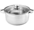 Кастрюля WEBBER BE-158/2 из нержавеющей стали со стеклянной крышкой d 22, 4.2 л 12 0R-00004250 1
