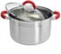 Кастрюля WEBBER BE-343/2 из нержавеющей стали со стеклянной крышкой d 22, 5,2 л 6 Р1-00010160 2