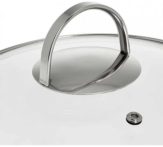 Кастрюля WEBBER BE-350/2 из нержавеющей стали со стеклянной крышкой d 24, 6,1 л 6 Р1-00010168