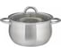 Кастрюля WEBBER BE-355/2 из нержавеющей стали со стеклянной крышкой d 24, 6,5 л 6 Р1-00017155 1