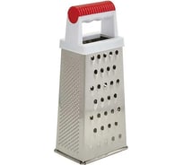 Терка WEBBER BE-050 4 грани 20 см, нержавеющая сталь, пластиковая ручка, красный 144/24 0Р-00011621