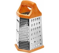 Терка WEBBER BE-063 6 граней 23 см нержавеющая сталь, пластиковая ручка,дерево 48/12 Р1-00004556