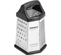 Терка WEBBER BE-092 6 граней, 20 см с пластиковой ручкой нержавеющая сталь, черный 48/12 Р1-00009217