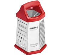 Терка WEBBER BE-092 6 граней, 20 см с пластиковой ручкой нержавеющая сталь, красный 48/12 Р1-00009218