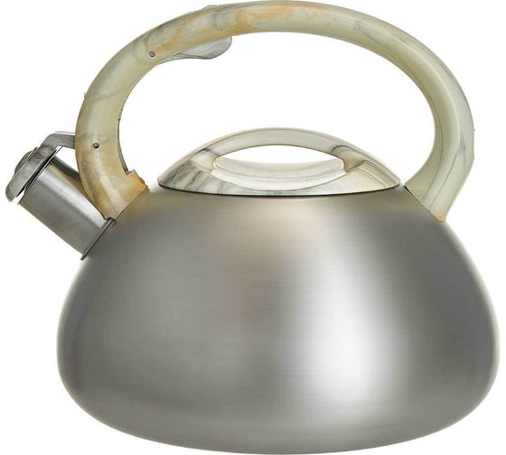 Чайник WEBBER BE-0598 из нержавеющей стали 3 л, со свистком, сатин 12 Р1-00019087