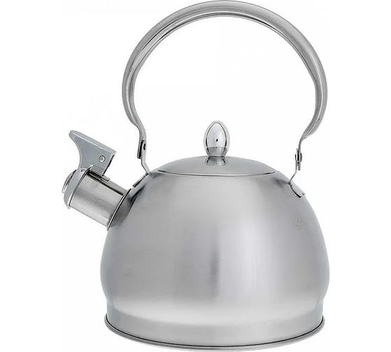 Чайник WEBBER BE-0560 из нержавеющей стали 2 л, со свистком, индукционное дно, складная ручка 12 0R-00001291