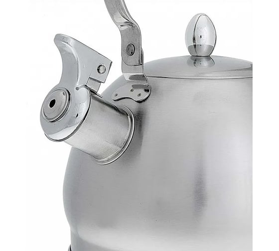 Чайник WEBBER BE-0560 из нержавеющей стали 2 л, со свистком, индукционное дно, складная ручка 12 0R-00001291