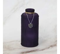 Декоративная ваза-бутылочка Никольский завод светотехнического стекла ЛИЛИАНА-13, лиловая матовая, КАНАСТА, d-6.7см, h-13.8см 068429