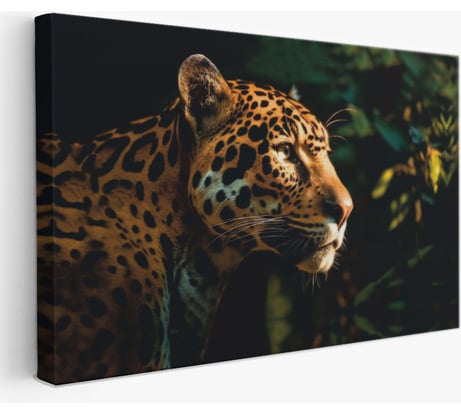 Картина на холсте Симфония Леопард 50х70 см 1-195