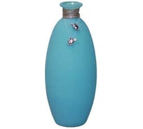 Декоративная бутылка Никольский завод светотехнического стекла ЛИЛИАНА-14 ментол матовый, Пуаро, большая, d-9см, h-21.5см 068432