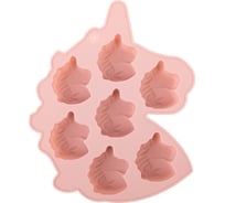 Силиконовая форма для леденцов S-CHIEF SPC-0502 14.6x11.5x1.5 см единорог - 7 ячеек 693463