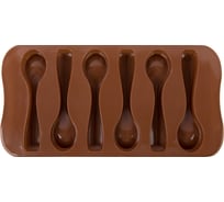 Силиконовая форма для конфет S-CHIEF SPC-0140 21x10x2 см ложки 693444
