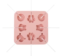 Силиконовая форма для леденцов S-CHIEF SPC-0506 16.2x16.2x1 см 8 ячеек 693467