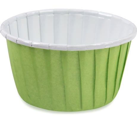 Бумажные формы для выпечки S-CHIEF усиленные с бортиком PPC-0010 5 см 5x3.9 см 12 шт №04 зеленый 693653