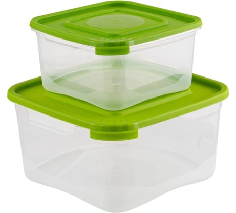 Комлпект Полимербыт КАСКАД 2 шт., квадро, 0.46 л, 1 л 436700200