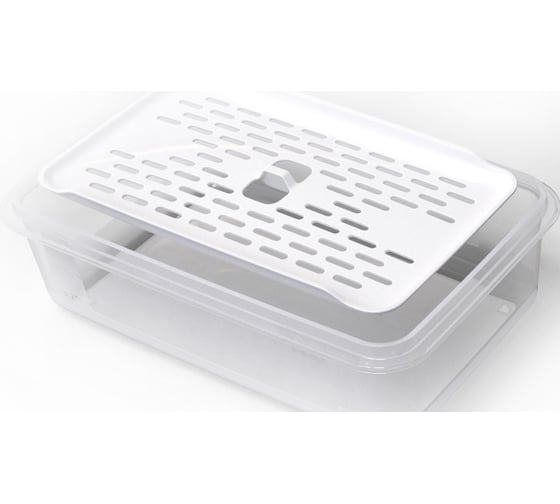 Контейнер с сеткой Полимербыт ЭКСТРА ЛОК S 1.1 л, BRIGHT 436690800