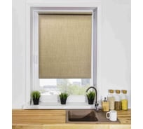 Рулонная штора LM DECOR lm 40-03 тёмный лён, 140x170 см 4003140