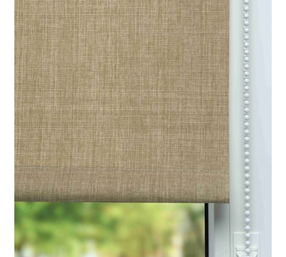 Рулонная штора LM DECOR lm 40-03 тёмный лён, 140x170 см 4003140
