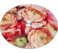 Вращающееся блюдо для сервировки ALPENKOK AK-9518 Розовый букет 32 см 12 Р1-00009101