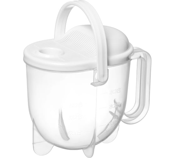 Дуршлаг для риса и мытья фруктов SHINY KITCHEN с крышкой 50294 1