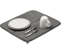 Коврик для сушки посуды SHINY KITCHEN серый B0231