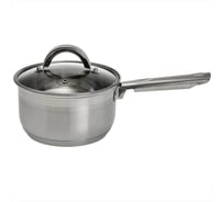 Ковш Webber BE-127/2 2.1 л, со стеклянной крышкой, 16х9,5 см, нержавеющая сталь, капсульное индукционное дно 6 0R-00002756