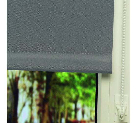 Рулонная штора LM DECOR blackout lm 68-10 тёмно-серый 100x160 см 6810100