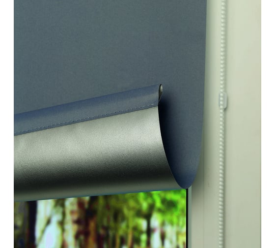 Рулонная штора LM DECOR blackout lm 68-10 тёмно-серый 100x160 см 6810100