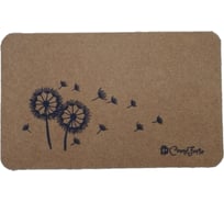 Влаговпитывающий коврик ComeForte «ВЕЛЮР» Одуванчик 60x90см Бежевый 1 TCLR/W-1009