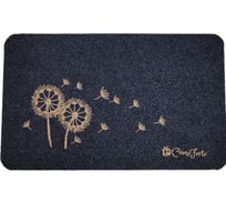 Влаговпитывающий коврик ComeForte «ВЕЛЮР» Одуванчик 60x90см Серый TCLR/W-1008