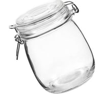 Банка для сыпучих продуктов EUROHOUSE с бугельным замком, 11x14 см, 750 мл 14959