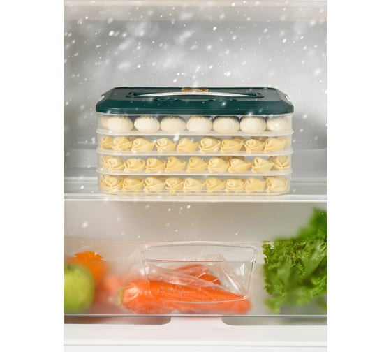 Контейнер для заморозки пельменей SHINY KITCHEN лоток для полуфабрикатов G0381