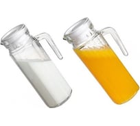 Стеклянный кувшин EUROHOUSE с крышкой, 9x11.5x23.5 см, 970 мл 14962