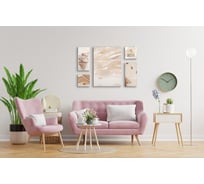 Модульная печатная картина на деревянном подрамнике Симфония Пастэль 5в1 МК - 016