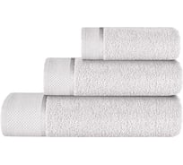 Махровые полотенца Guten Morgen Diana, Нуар, цвет: Серебристый (30x50, 50x90, 70x140 см) НПМD-Срб-30-50-70