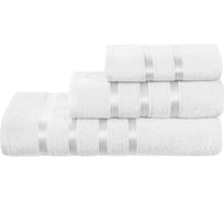 Махровые полотенца Guten Morgen Diana, Авеню, цвет: Белый (30x50, 50x90, 70x140 см) ПМD-Бел-30-50-70