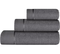 Махровые полотенца Guten Morgen Diana, Нуар, цвет: Грей (30x50, 50x90, 70x140 см) НПМD-Гр-30-50-70