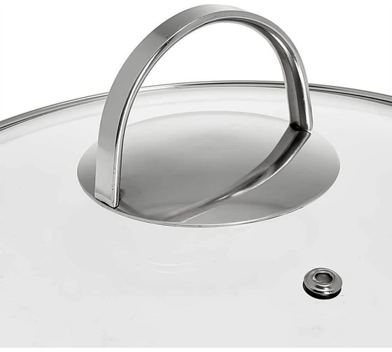 Кастрюля из нержавеющей стали со стеклянной крышкой Webber BE-346/2 d=16, 1.9 л Р1-00010163