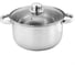 Кастрюля из нержавеющей стали со стеклянной крышкой Webber BE-157/2 d=20, 3.5 л 0R-00004249 1