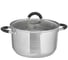 Кастрюля из нержавеющей стали со стеклянной крышкой Webber BE-199/2 d=24, 6.3 л 0R-00004910 1
