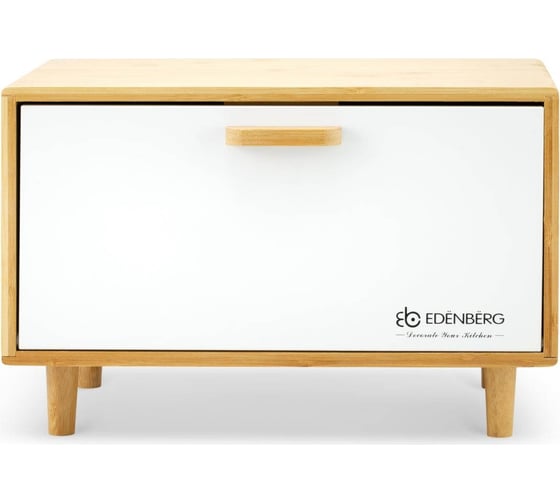 Хлебница с крышкой EDENBERG бамбук, нержавеющая сталь EB-124М