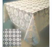 Скатерть Рыжий кот пвх, цветы, коллекция винтаж, размер 110x135 см 106456