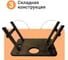 Поднос Homium на ножках винный, прямоугольный wood9 8