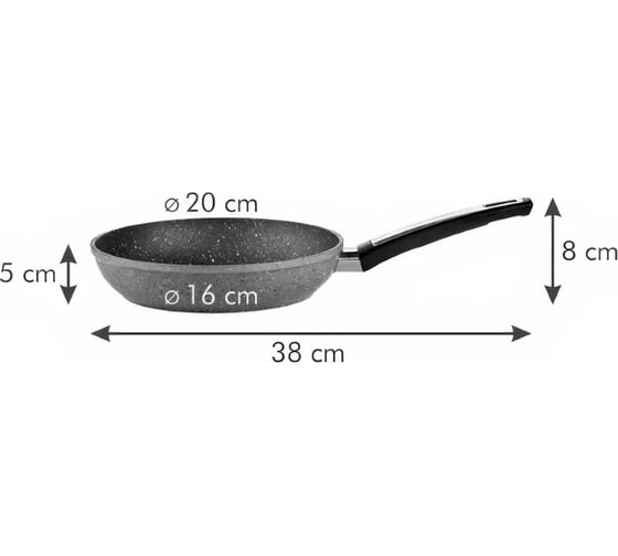 Сковорода Tescoma i-PREMIUM Stone 20 см 602420