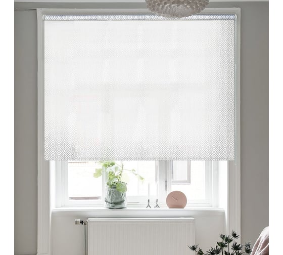 Рулонные шторы Эскар neo, серебряный, 140x160 см 7697140160 1