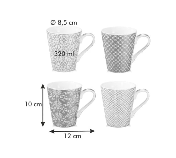 Набор чашек Tescoma myCOFFEE 4 шт, Empire 387768